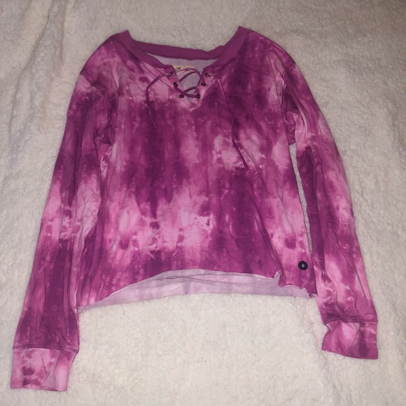 Hollister Tye dye Crop Top - Picture 1 of 3